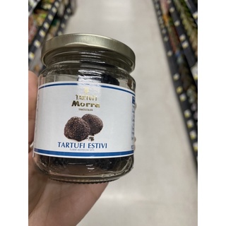 เห็ดซัมเมอร์ ทรัฟเฟิล ในน้ำเห็ดทรัฟเฟิล 100g. Summer Truffle Tartufi Morra Tartufalba Brand ตรา ทาร์ทูฟี่ โมร่า ทาร์ทูฟอัลบา