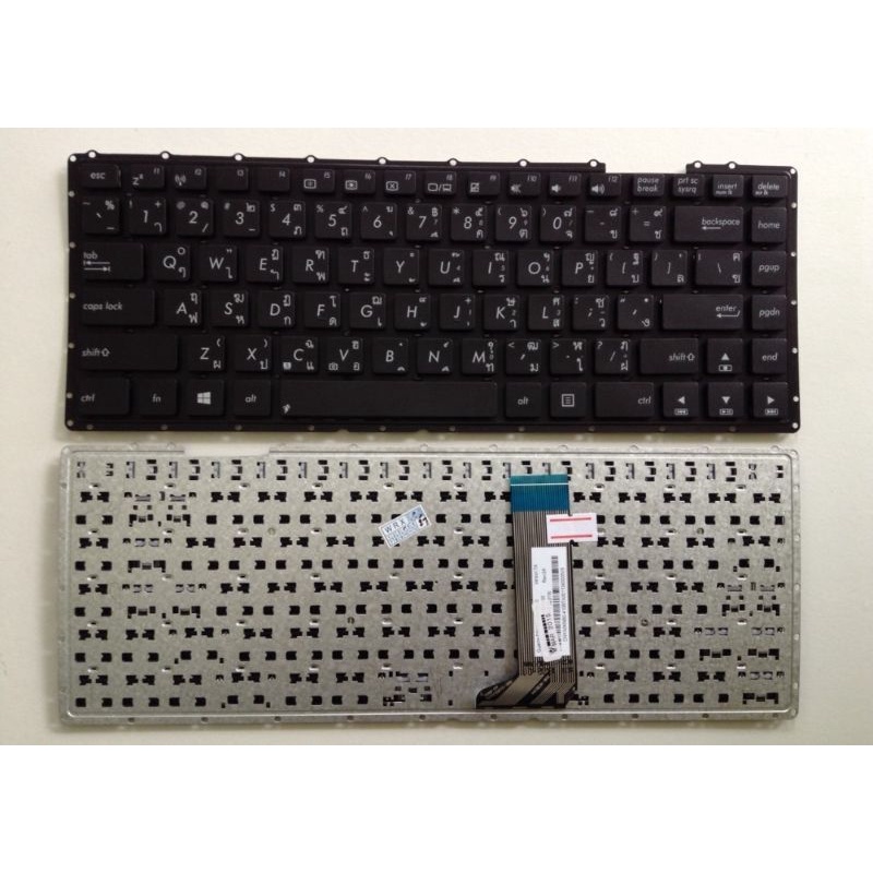 ASUS Keyboard คีย์บอร์ด Asus K456U K455L X455L X452 X451C X451 F401E F401 X451E X451M X453 X453M X454L D451E ไทย อังกฤษ