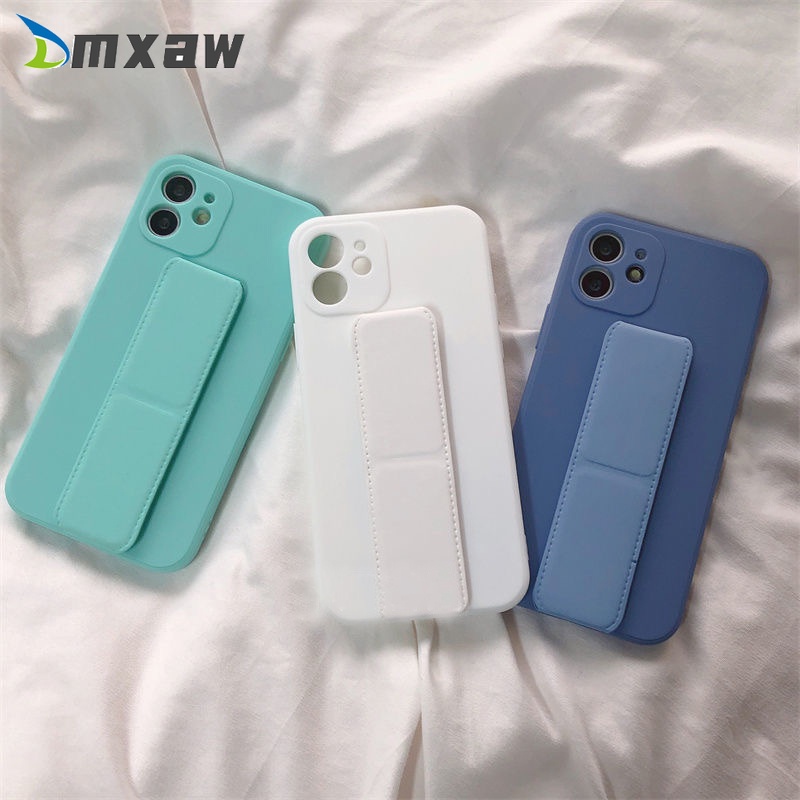 เคสโทรศัพท์มือถือ TPU แบบนิ่ม สีพื้น พร้อมขาตั้งแม่เหล็ก สําหรับ Samsung Galaxy S20 S10 Plus Ultra Lite 2020 FE
