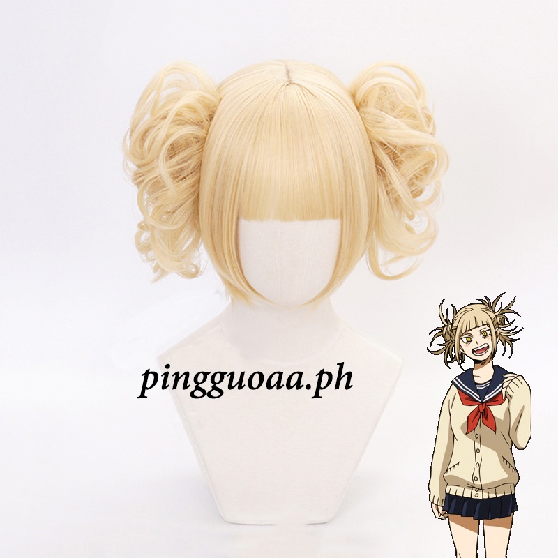 Boku No Hero Academy Cross My Body วิกผมสังเคราะห์คอสเพลย์ My Hero Academy Himiko Toga คอสเพลย์บทบาทเล่นวิกผม