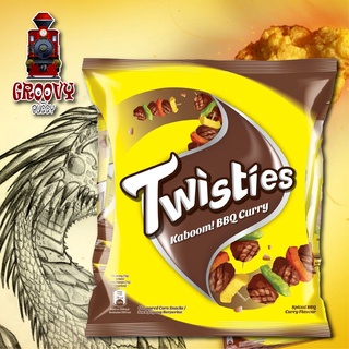 Twisties Kaboom! BBQ Curry (8 packets) ทวิสตี้ คาบูม! รสแกงกะหรี่บาร์บีคิว