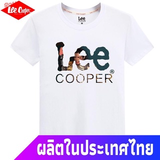 gothic เสื้อยืดลำลอง Lee Cooper เสื้อยืดแขนสั้นผ้าฝ้าย 100% ผู้ชายฤดูร้อนขนาดบวกคอกลมเสื้อเชิ้ตลำลองผู้ชาย Bottoming Men