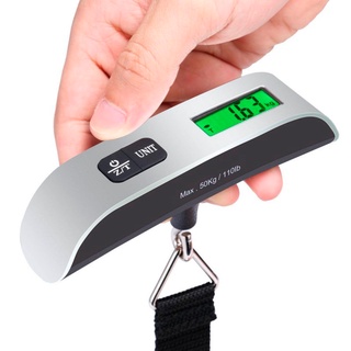 【พร้อมส่ง】ที่ชั่งน้ำหนักกระเป๋า ที่ชั่งน้ำหนักกระเป๋าเดินทาง Digital Luggage Scale 110lb/50kg ที่ชั่งน้ำหนักกระเป๋าพกพา