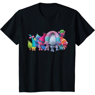 เสื้อยืดพิมพ์ลายเสื้อยืดเสื้อยืด พิมพ์ลาย Dreamworks Trolls All Troll Friends สําหรับเด็กS-4XL