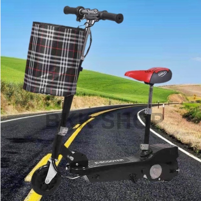 (ใหม่) สกู็ตเตอร์ไฟฟ้า Electric Scooter 24V ไฟหน้า LED E-Scooter ความจุของแบตเตอรี่ 24V20A-24/40A มอ