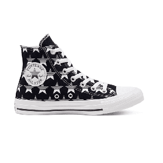 Converse - รองเท้า - CTAS RIVALS STAR PRINT HI WHITE/BLACK - 168808CF0WB