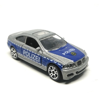 Majorette BMW M3 - Polizei - no Light Bar - Silver Color /Wheels D5S /scale 1/59 (3 inches) no package