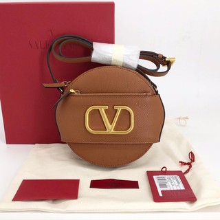 New! Valentino V Logo Circular Crossbody