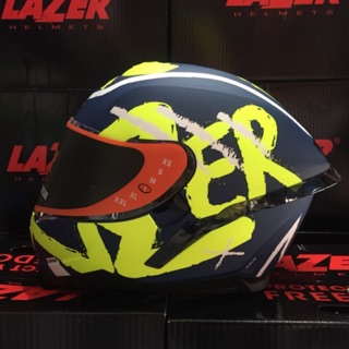 หมวกกันน็อค LAZER ทรงสปอร์ตแว่น2ชั้นสามารถถอดดึงนวมออกได้เวลาฉุกเฉินสายรัดคางDD.RING