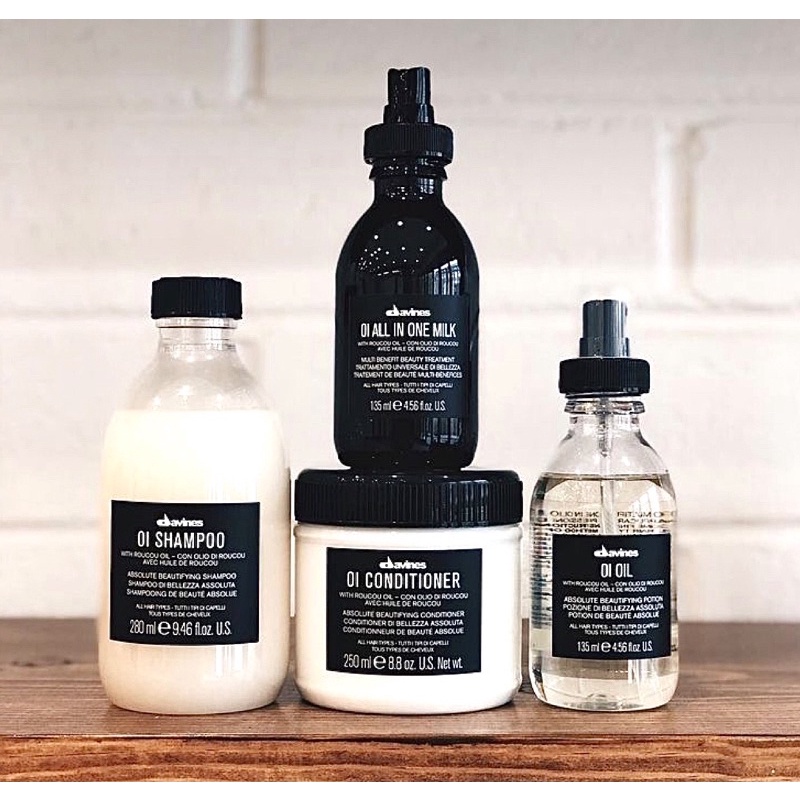 Davines oi Shampoo conditioner oil ให้กลิ่นหอมแบบธรรมชาติ ช่วยปกป้องเส้นผมจากความแห้งเสีย