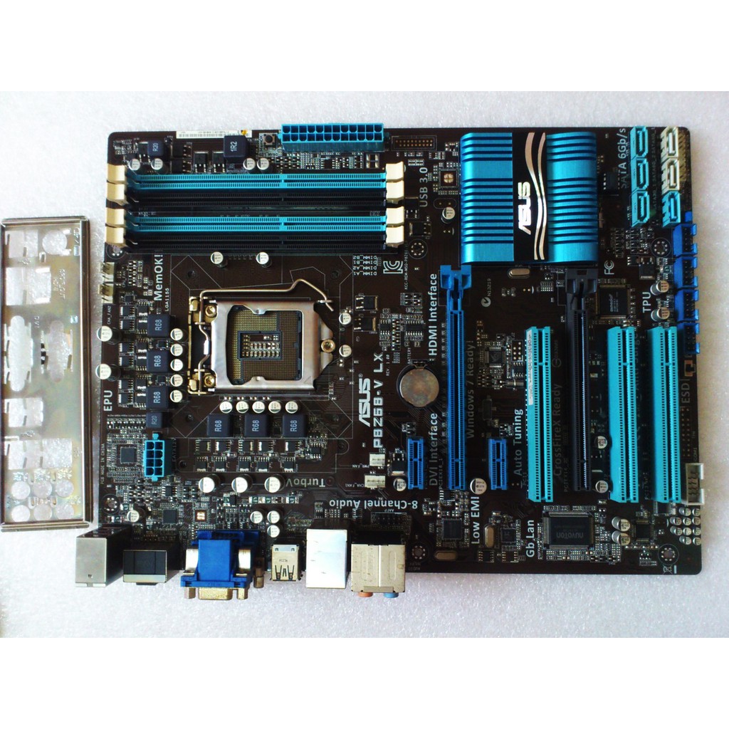 เมนบอร์ดชิปเซ็ต Asus P8Z68-V LX Socket 1155 Z68 สําหรับโปรเซสเซอร์รุ่นที่ 2 3