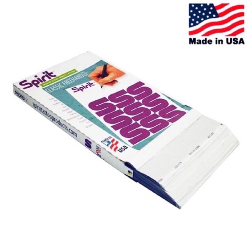 กระดาษลอกลาย Spirit USA สำหรับลอกมือเนื้อกระดาษคาร์บอนแท้ 100%* 5แผ่น