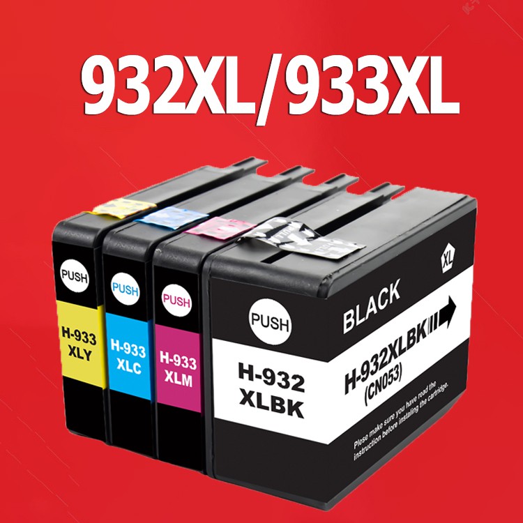 HP 932 HP 932 หมึก 932XL 933XL หมึก HP932XL HP933XL ตลับหมึกเข้ากันได้สำหรับ HP 6100 6600 6700 7110 