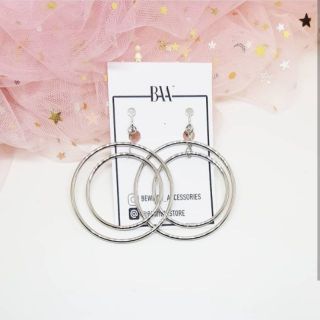 ต่างหูหนีบแบบสกรู สำหรับคนไม่เจาะหูพร้อมส่ง