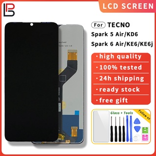 อะไหล่หน้าจอสัมผัส Lcd แบบเปลี่ยน สําหรับ Tecno Spark 5 Air Spark 6 Air Pouvoir 4 LC7 Pouvoir 4 pro LC8 KD6 KE6 KE6j