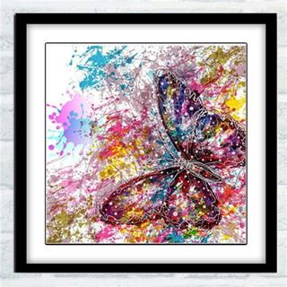 Diy impressionist butterfly diamond painting/cross stitch/bedroom living room/wall stickers wall painting decoration