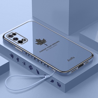 เคส Samsung A31 A51 A71 A21S A11 M11 A750 A7 2018 A12 เคสโทรศัพท์ ขอบตรง เมเปิ้ล หนังนิ่ม เคสโทรศัพท์ FY