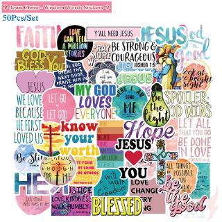 ❉ Bible Phrase Series 02 Classical Wisdom Words สติ๊กเกอร์ ❉ 50Pcs/Set Fashion DIY Waterproof Decals Doodle สติ๊กเกอร์