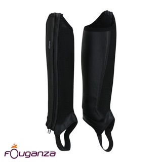 ฮาล์ฟแชปส์ขี่ม้าสำหรับผู้ใหญ่ รุ่น 100 MESH (สีดำ) FOUGANZA