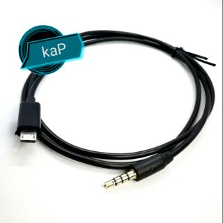 สายเสียงต่อกล้อง แบบหัวไมโคร Micro USB stereo 3.5mm Male