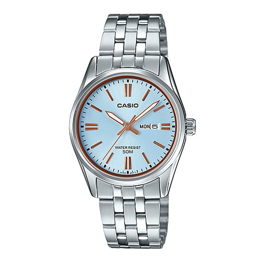 Casio Standard นาฬิกาข้อมือผู้หญิง สายสแตนเลส รุ่น LTP-1335,LTP-1335D,LTP-1335D-2A - สีเงิน