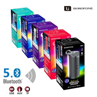 ลำโพงบลูทูธ Borofone BR5 Super Bass Wireless Bluetooth Speaker มีไฟLED 5 สี