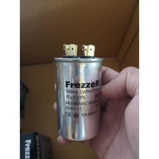 รันแอร์ 20uf. คอนเดนเซอร์ 20UF. 450V.  แค๊ปรัน20UF. Frezerมีกล่อง