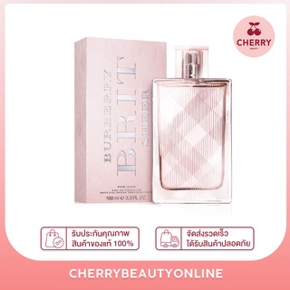 Burberry brit sheer for her edt 100ml น้ำหอมแท้ ขวดใหญ่