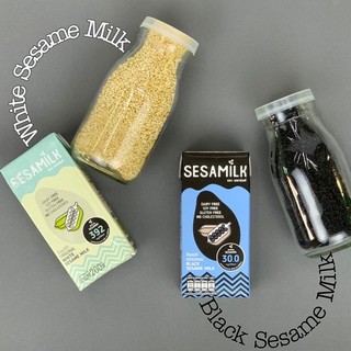 SESAMILK เซซามิลค์ นมงาดำ น้ำนมงาดำ นมงาขาวน้ำนมงาขาว 200 ml มีทั้งแบบกล่องและแบบแพ็ค