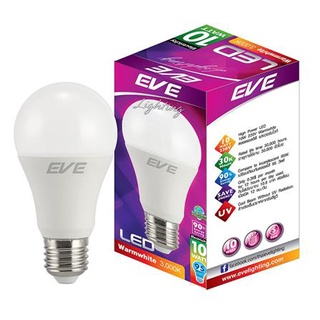 [พร้อมส่ง] HomeDoDee หลอด LED EVE A60 10 วัตต์ WARMWHITE E27 หลอดไฟ LED