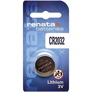 RENATA CR2032 ถ่านกระดุมขนาด3V Lithium 1ก้อน ของแท้