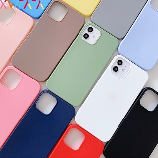 Samsung A13 5G A03 S21 FE นิ่ม TPU เคลือบด้าน เคสสีลูกกวาด แฟชั่น ซิลิโคน กันกระแทก เคสโทรศัพท์ ป้องกันด้านหลัง