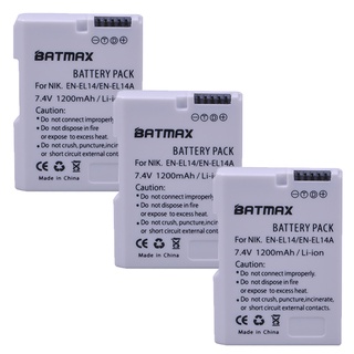 3Pcs 1200mAh EN-EL14 EL14a ENEL14 EL14 Battery for Nikon D5600 P7800,P7700,D3400 P7000,D5300,D5200,D3200,D3300,D5100,D31