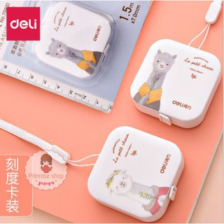 📢 Deli ของแท้ตลับเมตรพกพา สายวัดพกพา สายวัดเอว สายวัดตัว