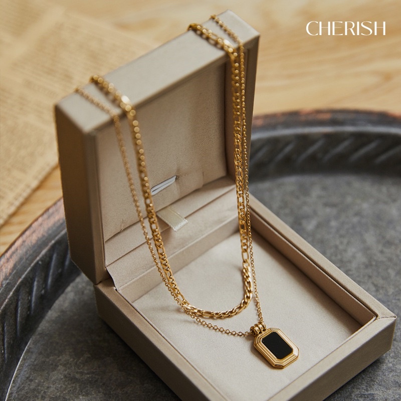 [silver 925S][CHERISHxMIHREH][CR23] สร้อยคอทำจากเงิน s925 ประดับจี้ จริงสวยมากๆ สไตล์มินิมอล