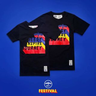 Beesy เสื้อยืด ช/ญ รุ่น Festival สีดำ (ราคาต่อตัว)