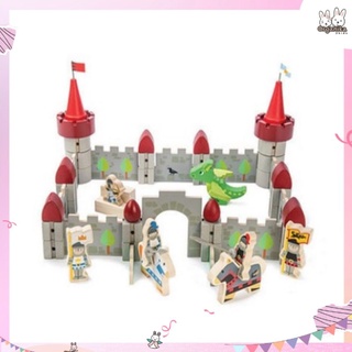 ชุดของเล่นปราสาทมังกรพร้อมมังกรและตัวละครไม้สุดน่ารักจากแบรนด์ Tender Leaf Toys รุ่น Dragon Castle