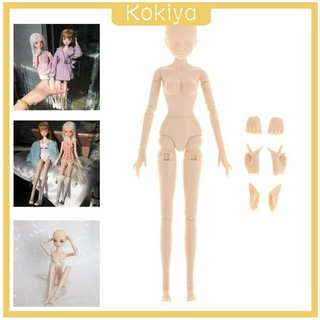 ( Kokiya ) หุ่นตุ๊กตาผู้หญิงพลาสติกขนาด 1 / 6 Bjd