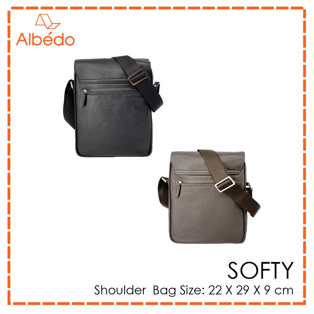 [Albedo] SOFTY SHOULDER BAG กระเป๋าสะพายข้าง หนังแท้ รุ่น SOFTY - SY02999/SY02979