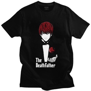 ขายดี!เสื้อยืดแขนสั้น พิมพ์ลายอนิเมะ ga Death Note Light Yagami สไตล์ญี่ปุ่น แฟชั่นฮาราจูกุ สําหรับผู้ชาย 318894S-5XL