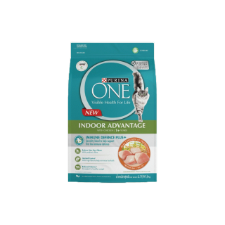 [โค้ด7XMNENW4 ลด100] PURINA ONE INDOOR ADVANTAGE เพียวริน่า วัน อินดอร์ แอดแวนเทจ อาหารแมวแบบเม็ดสำหรับแมวโตเลี้ยงในบ้าน 2.7 กก.