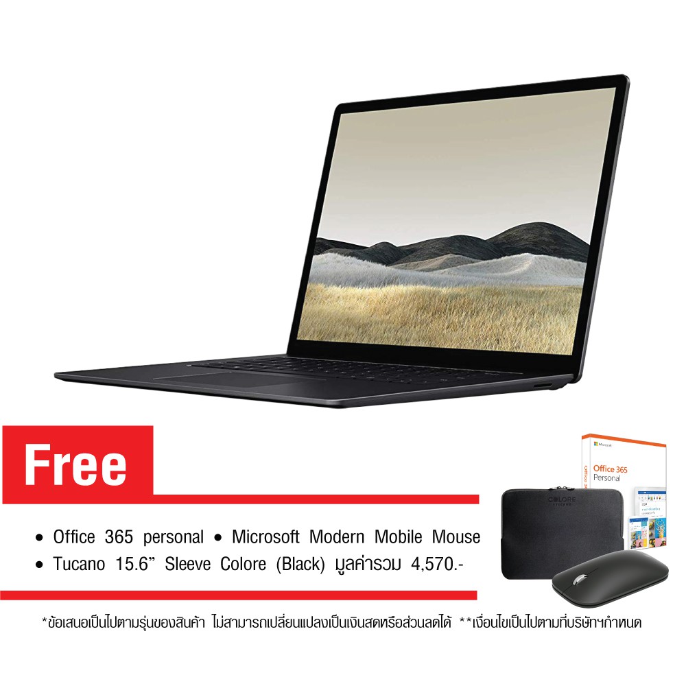 [โค้ด CLPHO12 คืน7%] SURFACE LAPTOP3 15in R5-3580U/8/256 Black