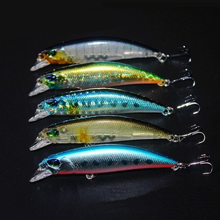 10pcs เหยื่อประมง Minnow เหยื่อประดิษฐ์เหยื่อ Hard เหยื่อ Bionic Crankbait 4g / 6.5cm