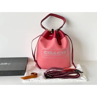 Coach Color-Block Leather Field Bucket Bag (C3850//C3851)