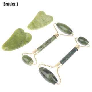 Erudent ~ ลูกกลิ้งหยก + กัวซาบอร์ด สปา มีดโกน สําหรับใบหน้า