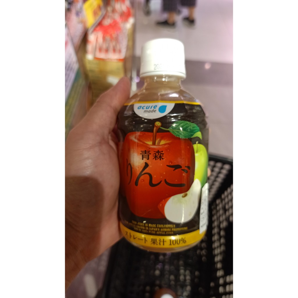 ecook ญี่ปุ่น เครื่องดืม ฟูจิ น้ำแอปเปิ้ล​ 3แบบ dk​ acure​ ​apple juice 100% 280ml