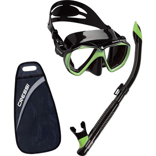 Cressi snorkel set รุ่น ranger mask สิลิโคนนิ่มๆ บริเวณที่คาบ mouthpiece ก็นิ่ม