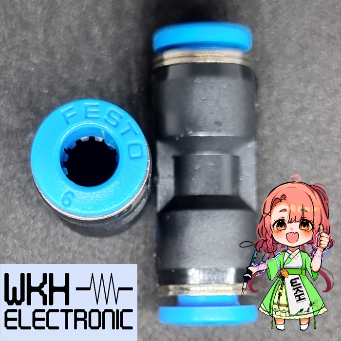 QS-6 QS6 FESTO PUSH IN CONNECTOR 6MM (ฟิตติ้ง)