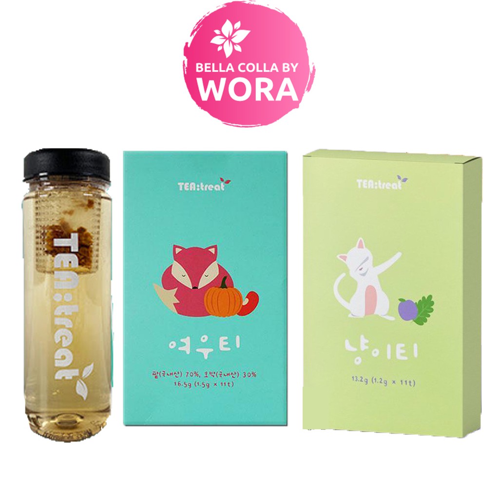 Tea Treat ชาจ งจอก ชาแมว ชาลดบวม ลดน ำหน ก จากเกาหล 11ซอง ราคาท ด ท ส ด