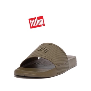 Fitflop แท้ 100% รุ่น iQushion pool slides สีเขียวขี้ม้า